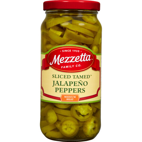Piobair Jalapeño Slisnithe Mezzetta Tamed, próca 16 fl oz