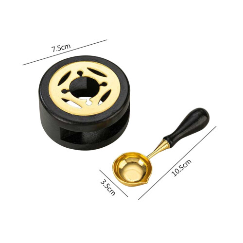 Niovtt DIY Κερόθερμο για Κερόθερμο, Κερόθερμο, Ασφαλές για Είδη Χειροτεχνίας (Μαύρο) 2