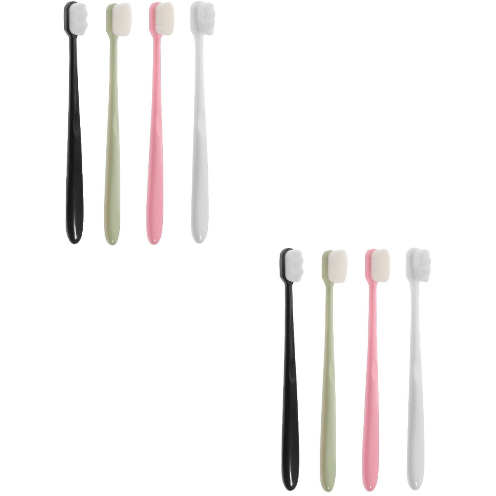 8 Pcs Adult Tooth Soft Bristle Travel Adult Toothbrushes Adult Travel Toothbrushes
