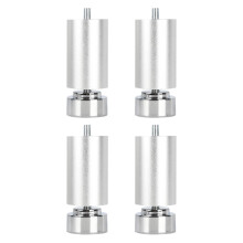 4 sztuki nóżek do ramy łóżka M10 ze stopu aluminium do szafek, sof i łóżek, 20 cm