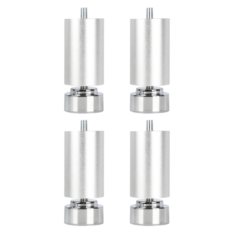 4 Pieces M10 Thread Bed Frame Legs Alloy Sofa Legs For Cabinets Sofas Beds Argent 20Cm 9164030931466