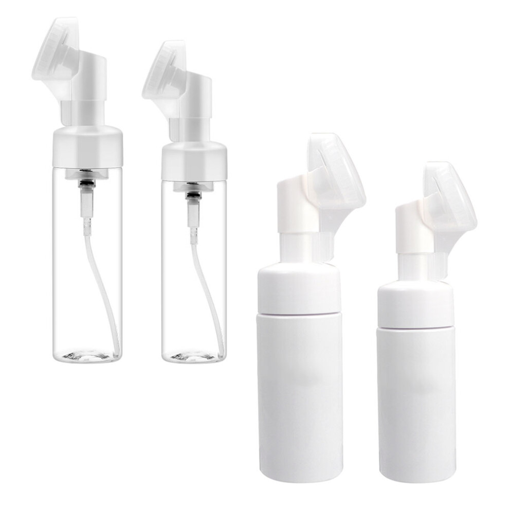 4pcs Facial Cleansing Brush Pore Deep Cleansing Brush with Bottle Makeup Bottle