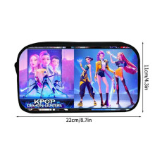 Kpop Demon Hunters Federmäppchen, großes Fassungsvermögen, Federmäppchen für Mädchen und Jungen, Schul-Federmäppchen, Kpop
