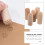 Εργαλεία κεραμικής Eease Wood Pottery Stamps Στήλες Ξύλινες σφραγίδες Φυσικές ξύλινες 7