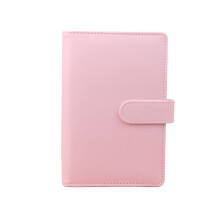 Funda para carpeta de hojas sueltas Yesbay de 6 anillas con múltiples bolsillos, de piel sintética, para agenda, cuaderno o material escolar, color