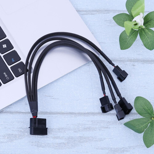 jixopn4pin IDE σε4-Θύρες3Pin/4Pin Καλώδιο Τροφοδοσίας Διαχωριστή Ανεμιστήρα Ψύξης 2