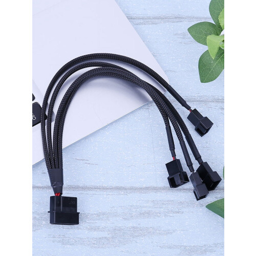 jixopn4pin IDE σε4-Θύρες3Pin/4Pin Καλώδιο Τροφοδοσίας Διαχωριστή Ανεμιστήρα Ψύξης 1