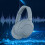 Txmfgh Νέα ασύρματα ακουστικά Bluetooth με δυνατότητα αναδίπλωσης στο κεφάλι, βαριά 1