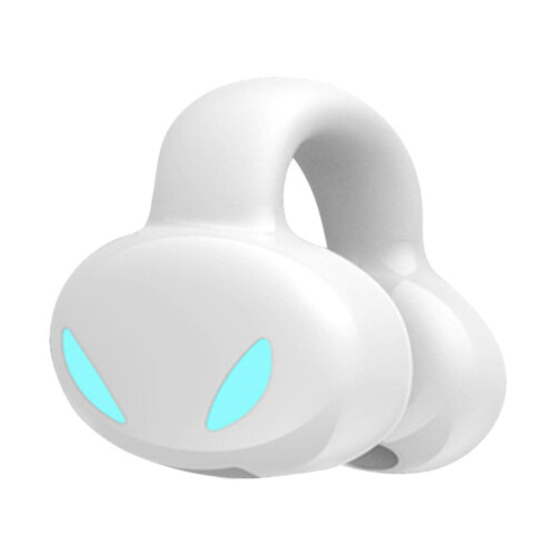 Jacenvly2024Νέα ασύρματα ακουστικά με κλιπ αυτιών, στερεοφωνικά Bluetooth με ένα μόνο αυτί,
