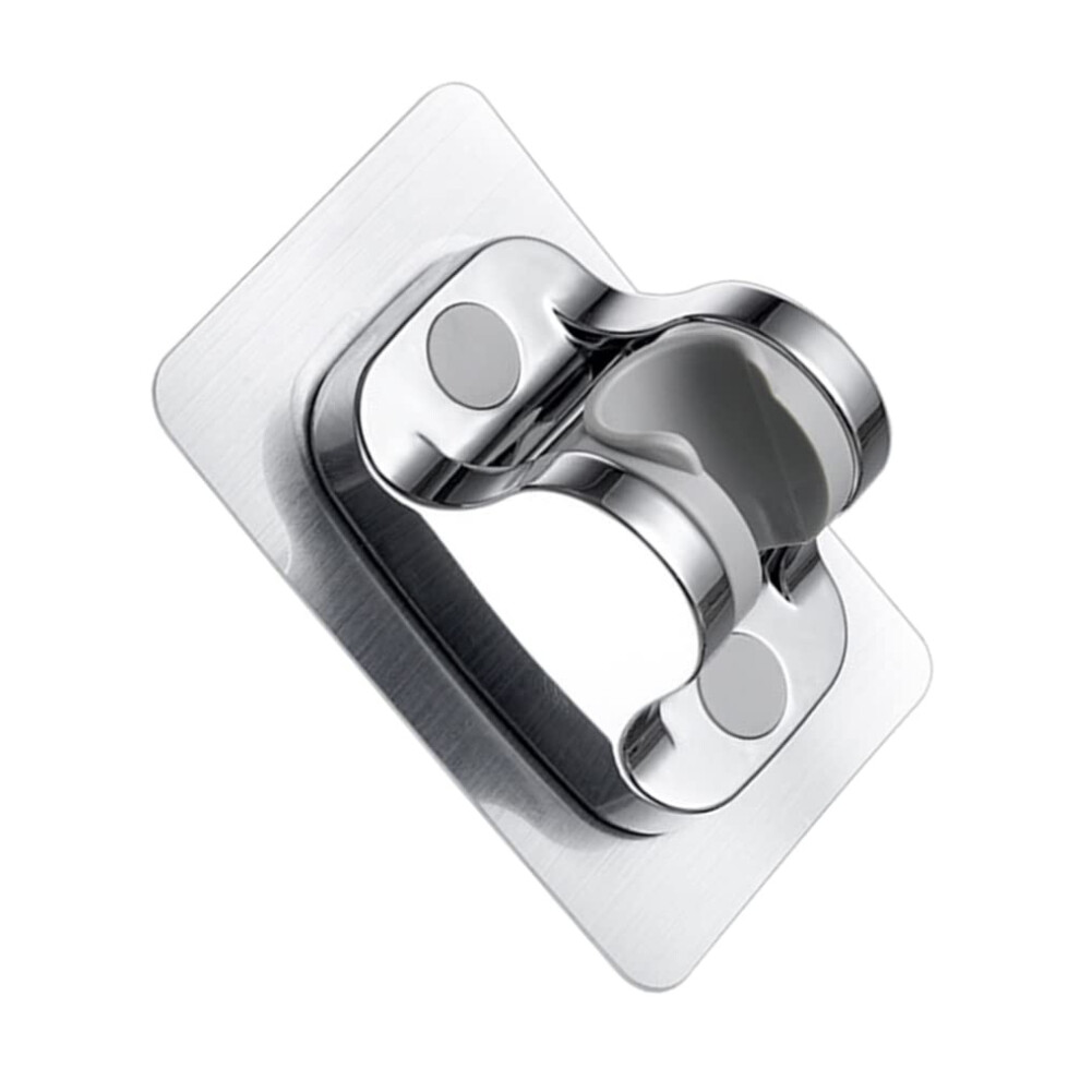 Adjustable Shower Head Holder With Strong Suction Cup, Nodrill Wall Mount Bracket, Silver 9174973082965