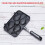 VALSEEL Kitchen Gadgets Τέσσερα ψάρια Αντικολλητική διπλής όψης σχάρα θάλασσας Aluminum4Fish 3