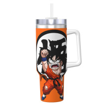 Personlige gaver til anime-tegneserie Dragon Ball Z-tumbler 40oz med håndtag og sugerør - Rejsekop i rustfrit stål med låg - Style9