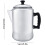 Coffee Percolator Aluminum Stovetop Coffee Maker with Lid, Precise Pour Control, Camping Use 2