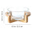 Ensaladera de vidrio Mizh1Set, resistente al calor, con base de madera. 3
