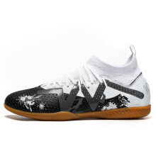 (Dark Grey, 40) High Top Futsal Shoes Indoor Flat Sole Soccer Sneakers Professional Training Athletic Shoes for Men Women