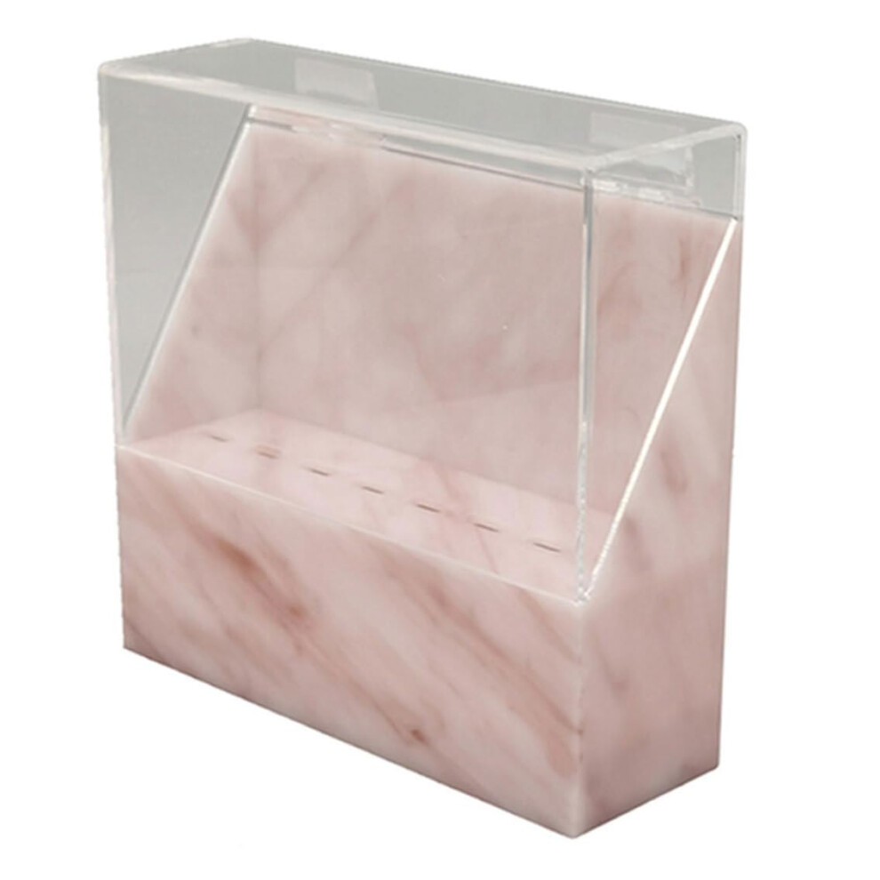 Eyelash Extension Tweezer Holder with DustProof Cover, Acrylic 8Hole Stand for Salon Use