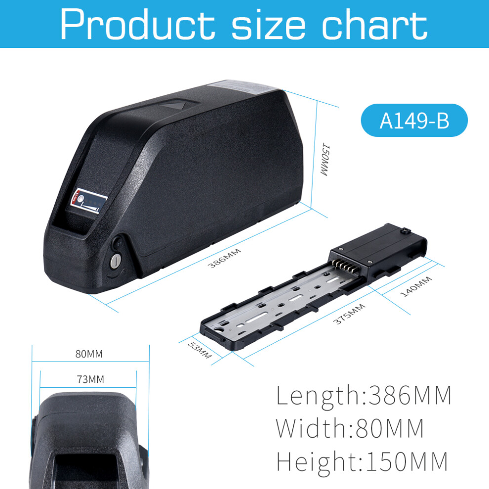 Cycbatt 48V 30Ah Ebike Battery