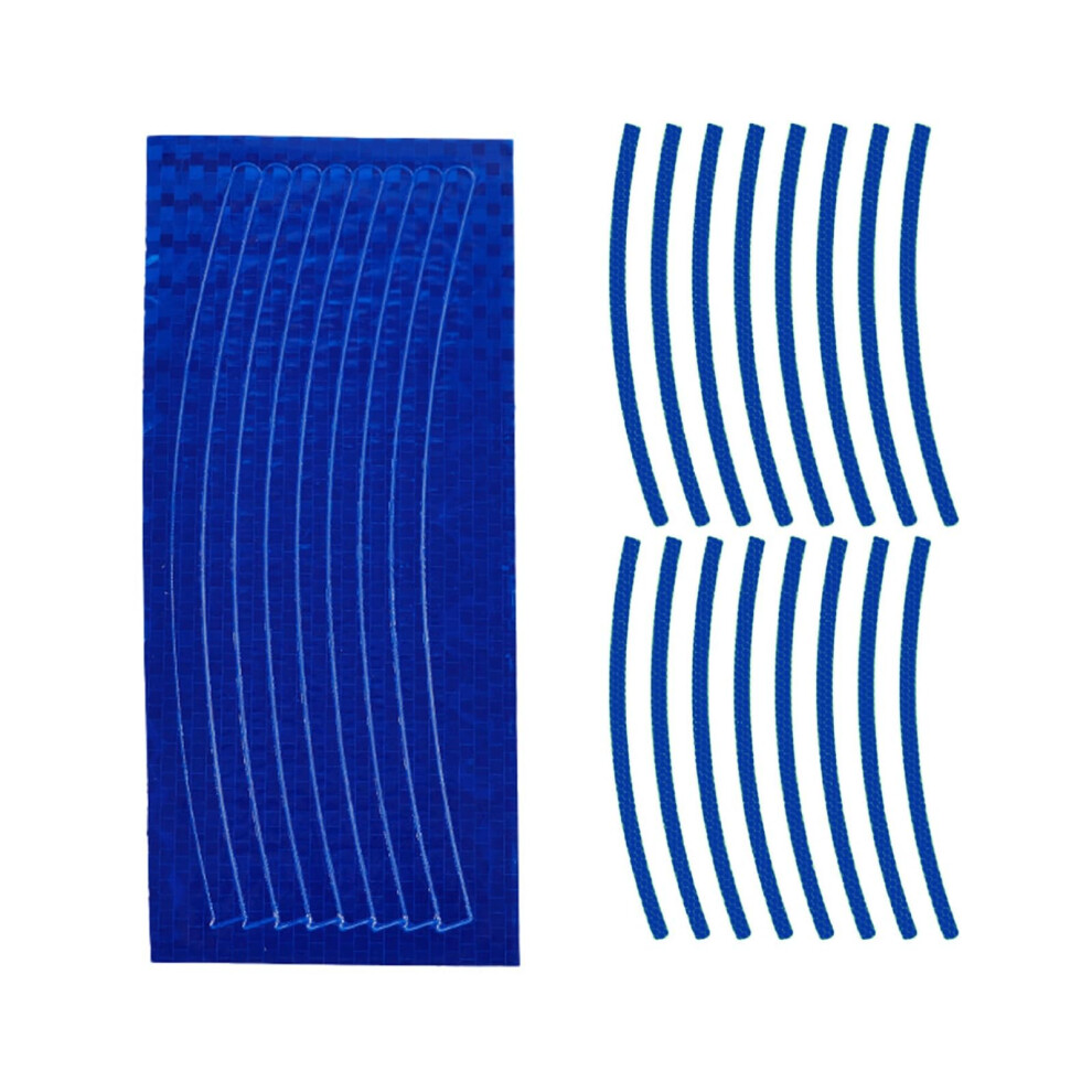 Reflective Wheel Rim Stickers 16Pcs Waterproof 360 Visibility For Bicycle Motorcycle Car 9053599500797