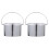 Tersarium2Pcs Αντικολλητικά Δοχεία Λιώσης Κεριού Δοχεία Αλουμινίου για Θερμαντήρα 1