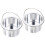 Tersarium2Pcs Αντικολλητικά Δοχεία Λιώσης Κεριού Δοχεία Αλουμινίου για Θερμαντήρα 2