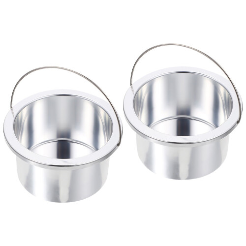 Tersarium2Pcs Αντικολλητικά Δοχεία Λιώσης Κεριού Δοχεία Αλουμινίου για Θερμαντήρα 1
