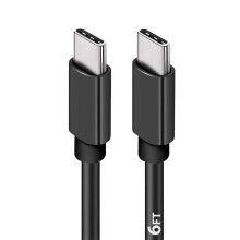 USB C till USB C-kabel, 1,8 m, AFFLUX 60W/3A snabbladdningskabel, kompatibel med Samsung Galaxy S22/S21/S20Ultra, Note20/10, Pixel
