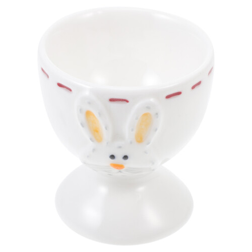 1Pc Mini Ceramic Cup Egg Cup Small Egg Rack Breakfast Accessory Lovely Adornment