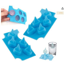 Uclet Ice Cube Mold 2 buc silicon Ice Cube Tavă în formă de gheață Formă de ciocolată Bomboane Coacere Formă pentru pește Temă Petrecere de