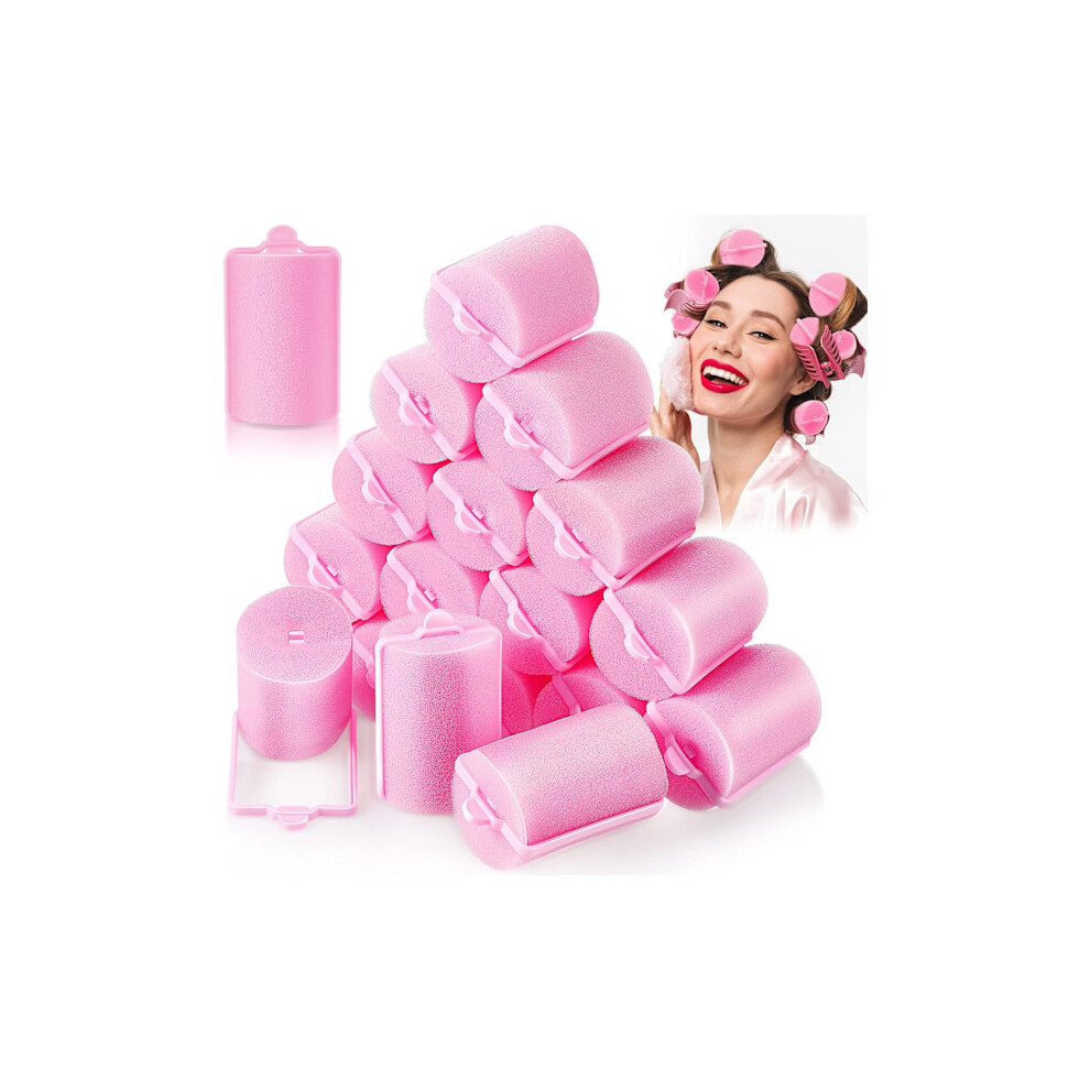 18 Pieces Sponge Hair Rollers 40mm Soft Foam Hair Styling Roller