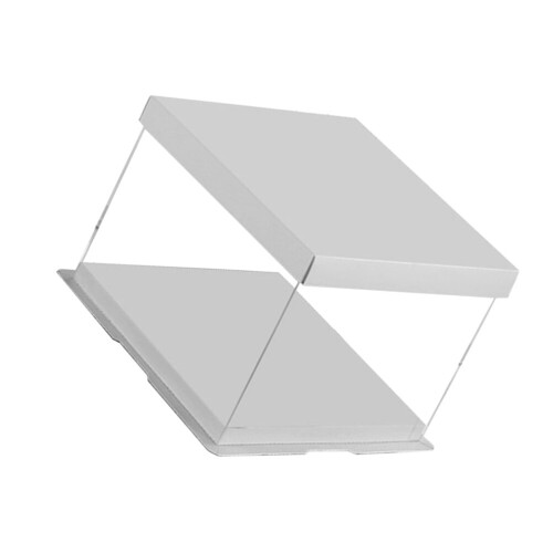 Cake Packaging Boxes Bakery Cupcake Stand Dessert Square Containers with Lids Chocolate Chip Muffins White