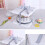 Cake Packaging Boxes Bakery Cupcake Stand Dessert Square Containers with Lids Chocolate Chip Muffins White 3