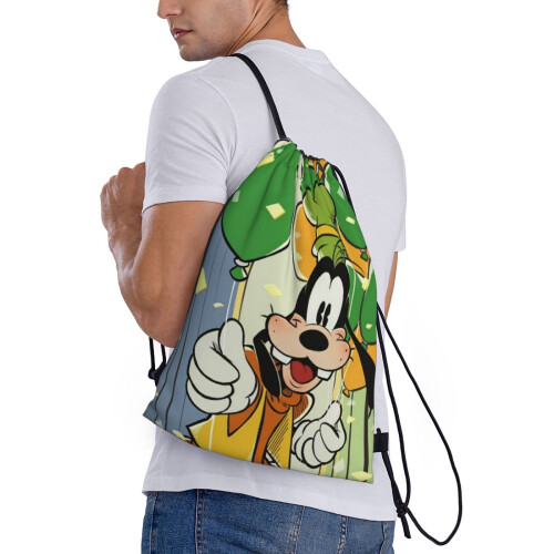 Τσάντα Goofy Goof Classic με κορδόνι, πτυσσόμενη, αθλητική, γυμναστικής, τσάντα με 2