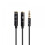 3.5mm Headset Adapter Y Splitter Jack Cable with Separate Microphone and Audio Headphone 1