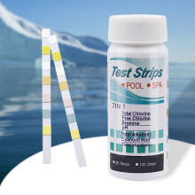 HBASD 7-in-1 50/100pcs Test Strips Chlorine/PH/Bromine Measure Paper Water Tester Paper (50pcs)
