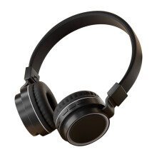 Blukids Adaptive Noise Cancelling Wireless Over-Ear Headphones, Bluetooth 5.3, Fast Charging, Lightweight & Foldable (Black)