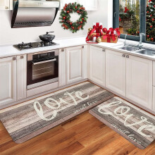 Miayilima Kitchen Carpet (2 Pieces) S Kitchen Carpet Washable Cushion Comfortable Kitchen Carpet Set