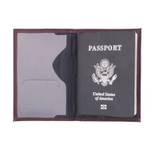 DEKAXID France Travel Passport Holder Case Leather Fashion French Passport Cover Case Wallet for Men Women