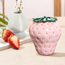 Strawberry Shaped Canisters, Strawberry Ceramic Cookie Jars Farmhouse Jars With Lids Biscuit Treat Container Food Storage Tin for Tea Sugar Flour