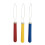 3pcs Elderly Button Dressing Aid Seniors Hook Zipper Pull Helper Button Puller Stainless 4