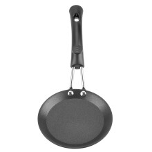 Boaby Frying Pan Cute Mini Frying Pan Poached Egg Model Household Skillet Small Wok Kitchen Cooker(Electric Wood Handle)