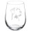 Wine Glass Goblet Gift Great Dane Face (17 oz Stemless) 1