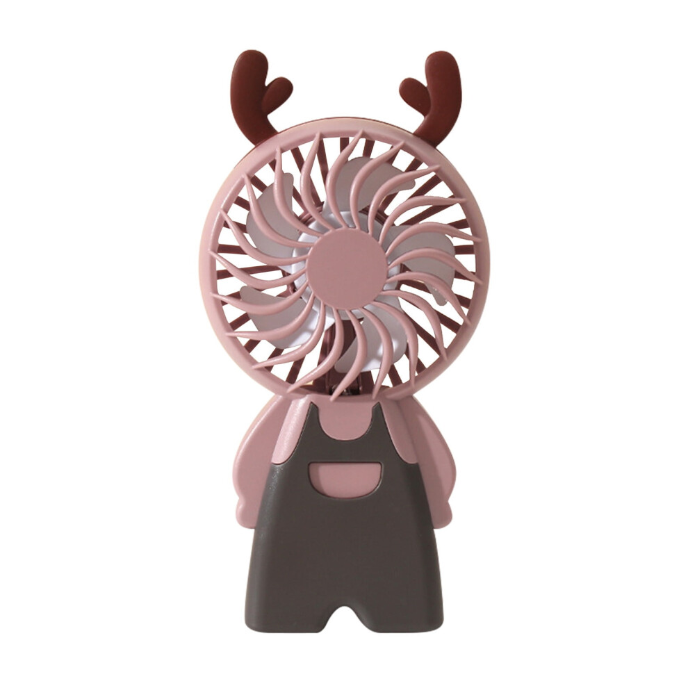 Aurigate Mini Portable Fan Cartoon Cute Pet Lighting Fan Usb Charging Creative Cartoon Pocket Handheld Desktop Small Fan 9389440211476