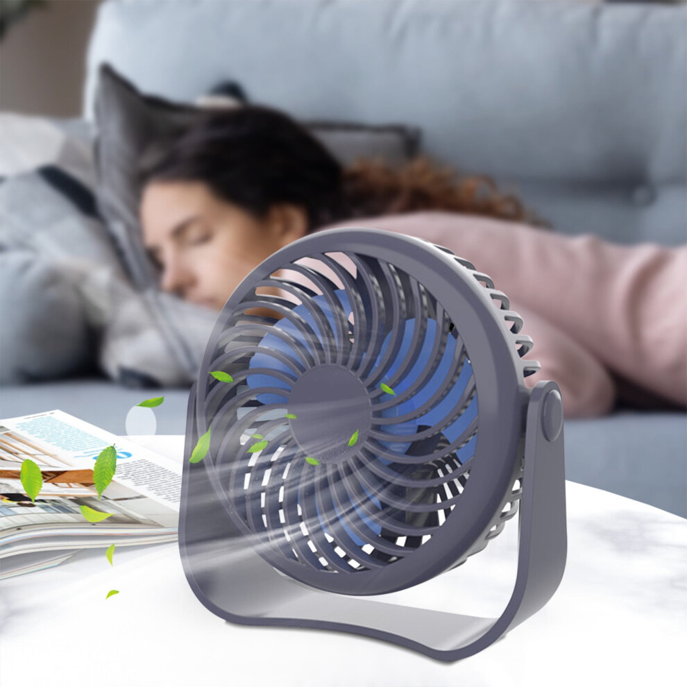 Kiplyki New Arrivals Desktop Fan Mute Rechargeable Student Office Home Small Fan Portable Mini Usb Fan 9389440211490