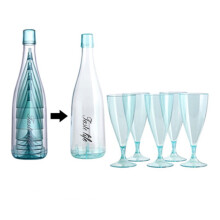 Kayannuo Back to School Water Bottle Clearance Back to Sschool Essentials Champagne Gglass 6-Piece Cold Drink Juice Glass Plastic Cocktail Stemware