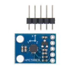 2 pcs -273 3V-5V HMC5883L Triaxial Compass Magnetometer Sensor Module Triaxial Magnetic Field M db blue