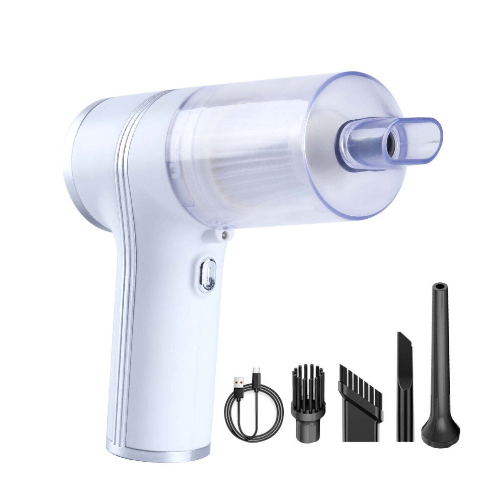 Clearance! Wqqzjj Vacuum Cleaner 9000Pa, Rechargeable Handheld With Clear Cup, Weight Portable Wet/Dry Vacuum For Home & Car, Led Light 9389440356931