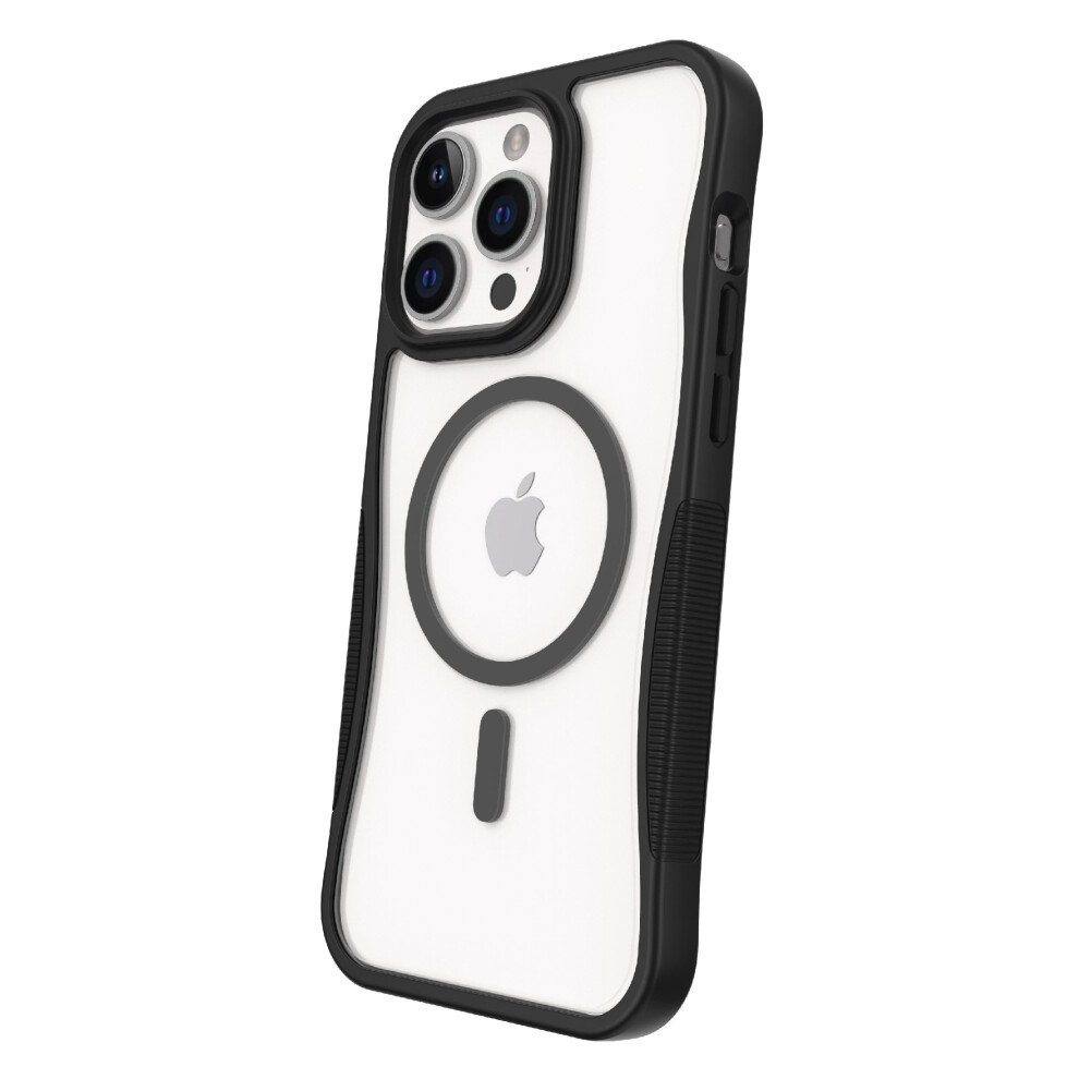 Magsafe Compatible Dual-Layer Phone Case For Compatible With Iphone 15 Pro Max - /Clear Black 9389440358287