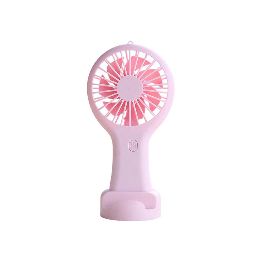 Portable Mini Handheld Fan Usb Rechargeable Fan For Office Dormitory Student Gift Long Endurance Pink 9389440360358