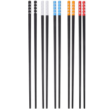 Alloy Chopsticks Kitchen Frying Noodle Portable Japanese Cooking Natural Metal 5 Pairs