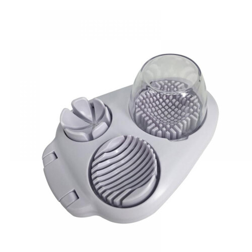 3-in-1 Multi Egg Slicer with Mini Bowl - Slice, Wedge, Dice 2